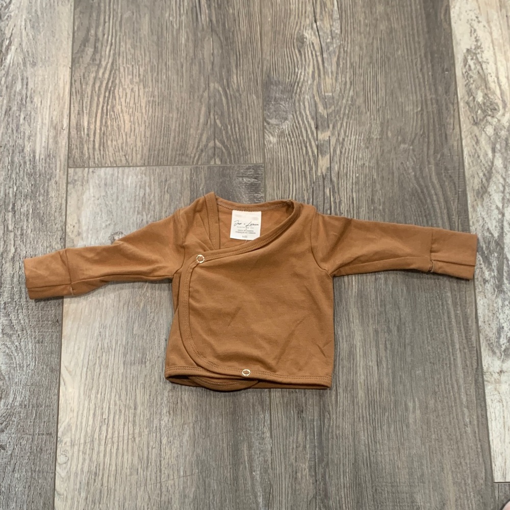 Jax & Lennon Brown Long Sleeve Snap Shirt